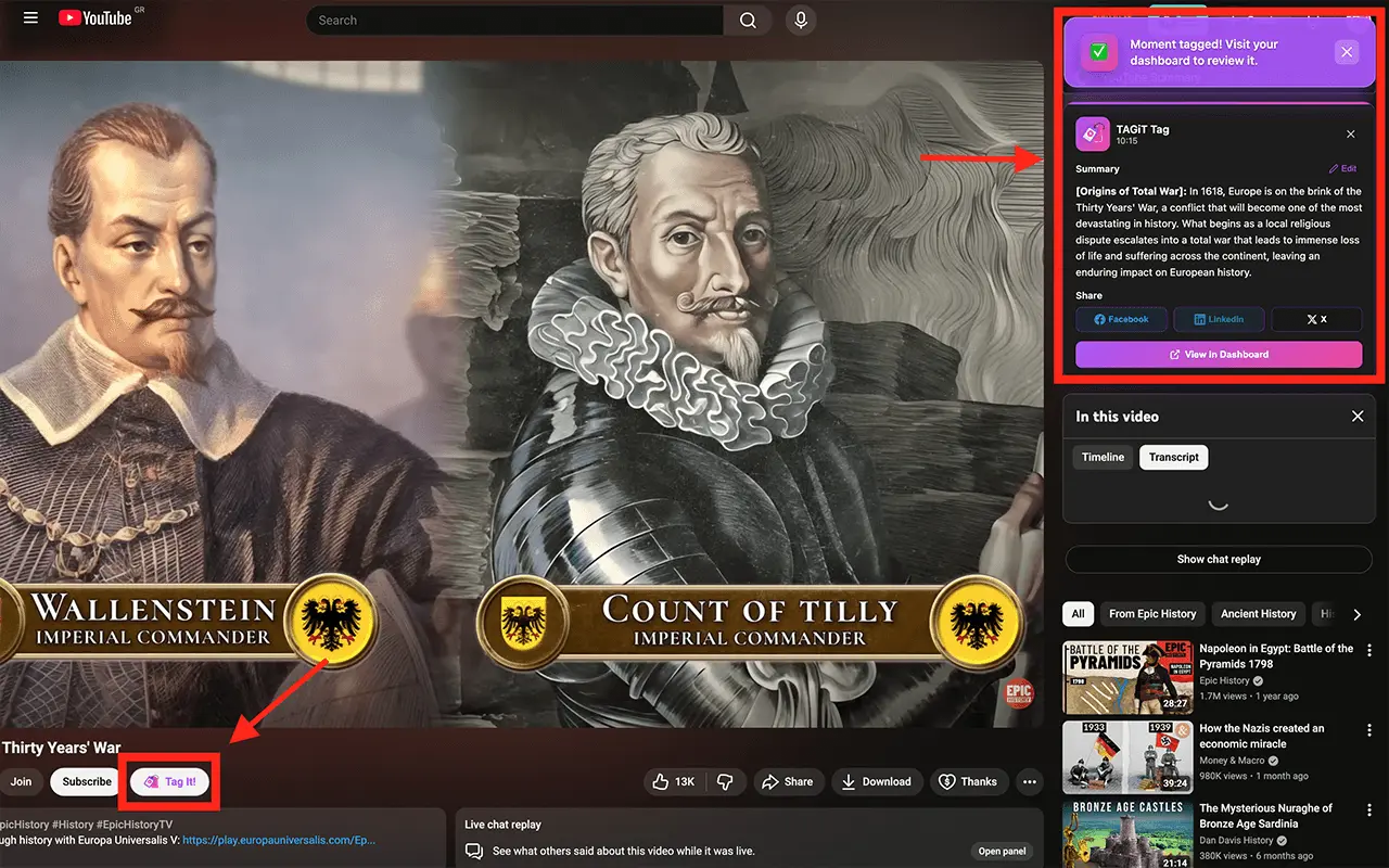 Screenshot 8 of TAGiT - Smart Bookmarks for Video
