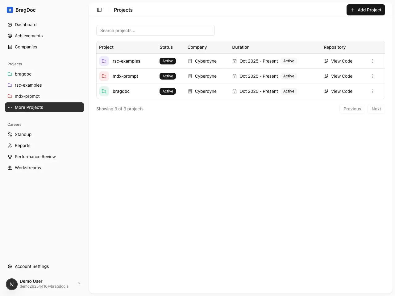 Screenshot 6 of BragDoc