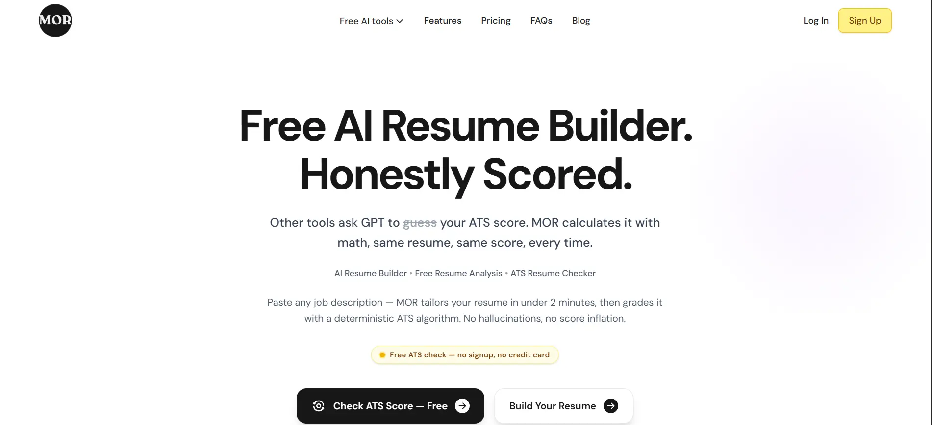 Screenshot 4 of MOR - AI Resume Builder