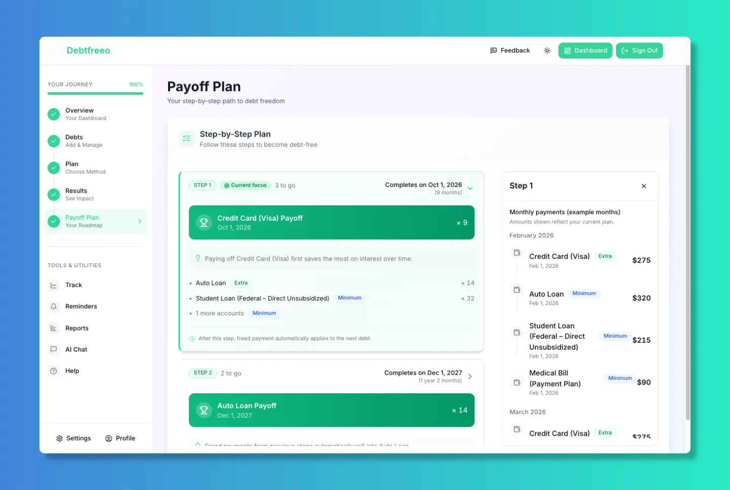 Screenshot 3 of Debtfreeo