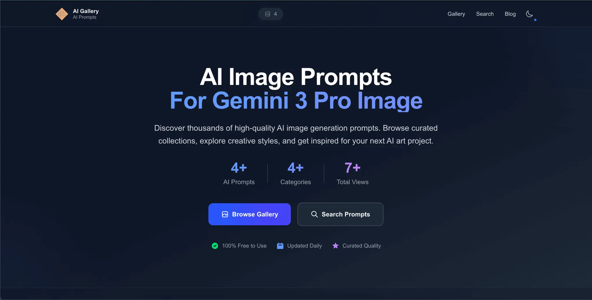 Screenshot 2 of AI Image Prompts Gallery