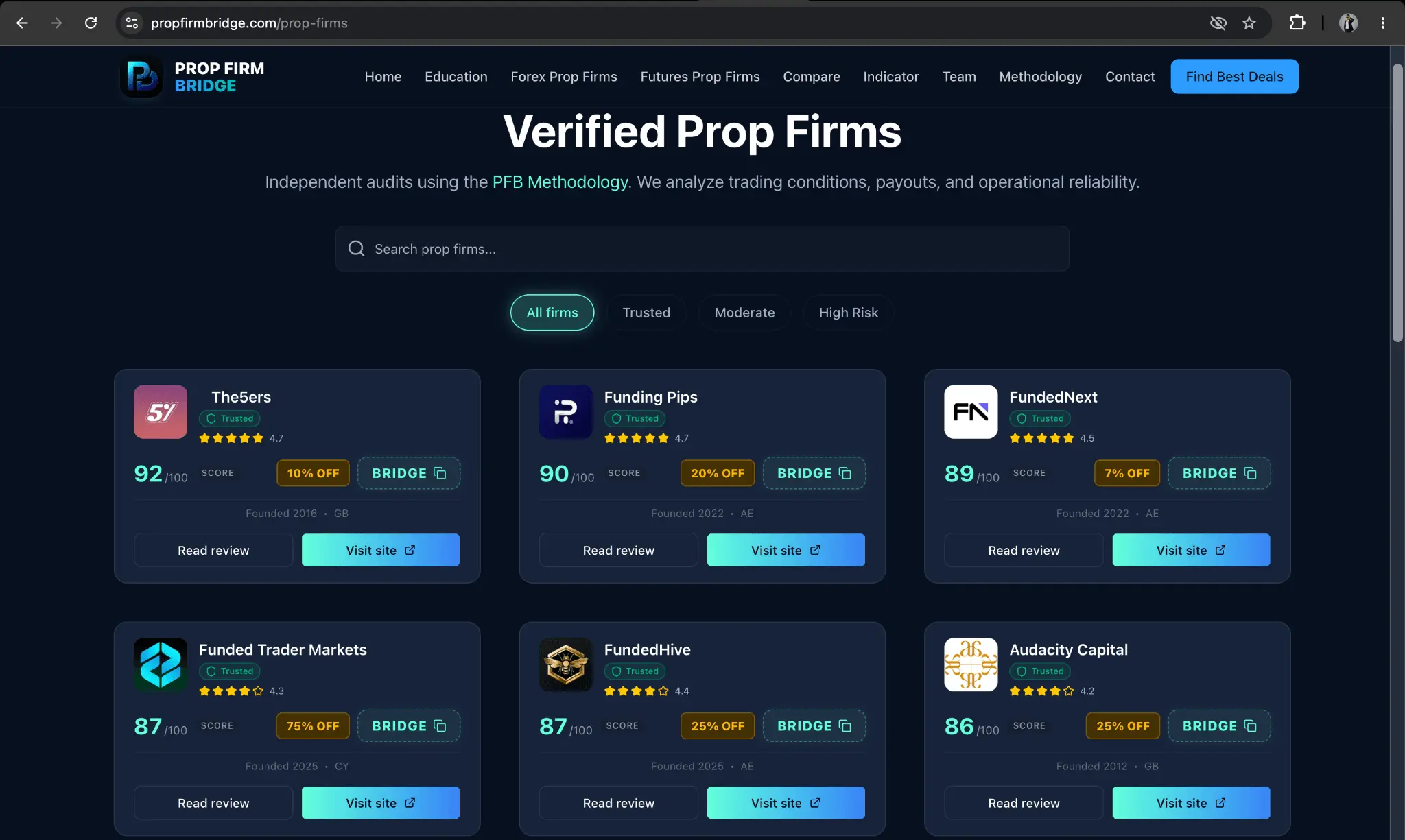 Screenshot 2 of Prop Firm Bridge