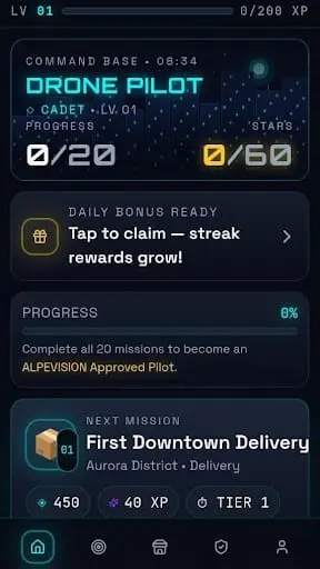 Screenshot 1 of ALPEVISION Drone Mission
