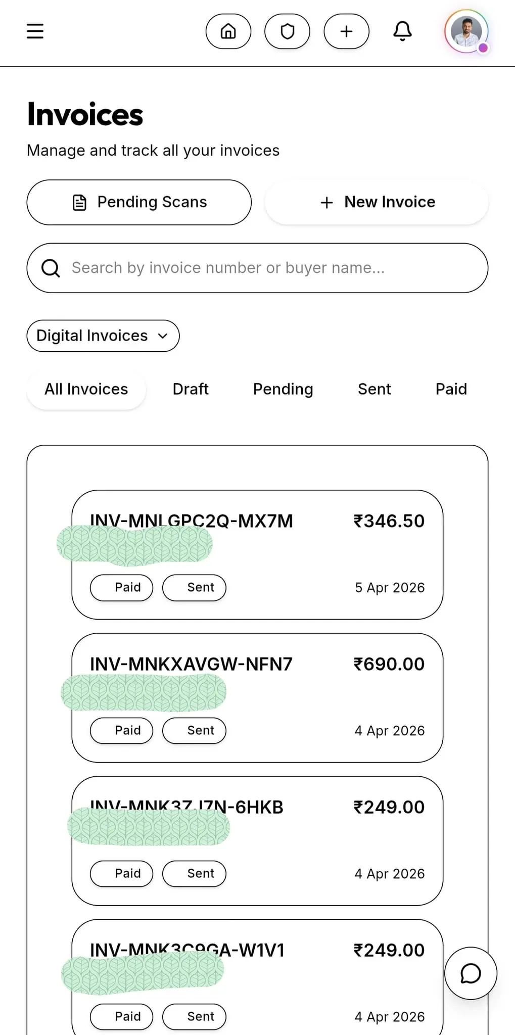 Screenshot 3 of Rasid — Smart Invoice Platform