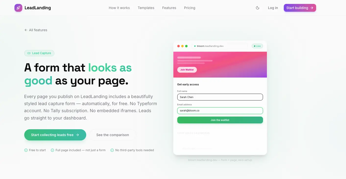 Screenshot 1 of LeadLanding