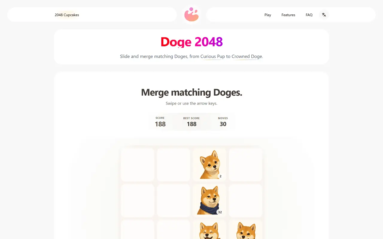 Screenshot 2 of 2048 Cupcakes