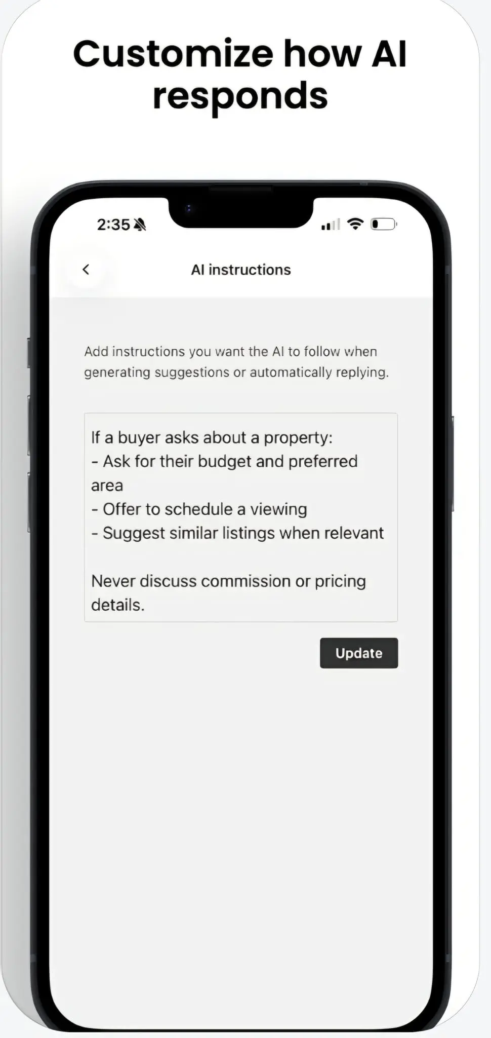 Screenshot 1 of Birdi AI Texting Assistant