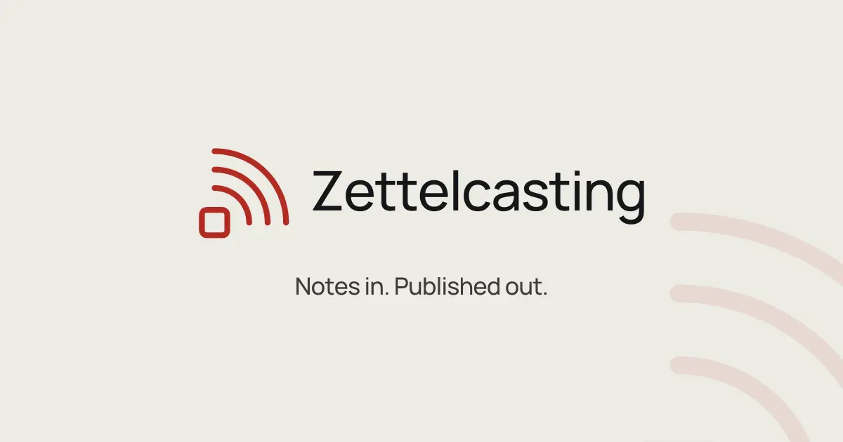 Screenshot 1 of Zettelcasting