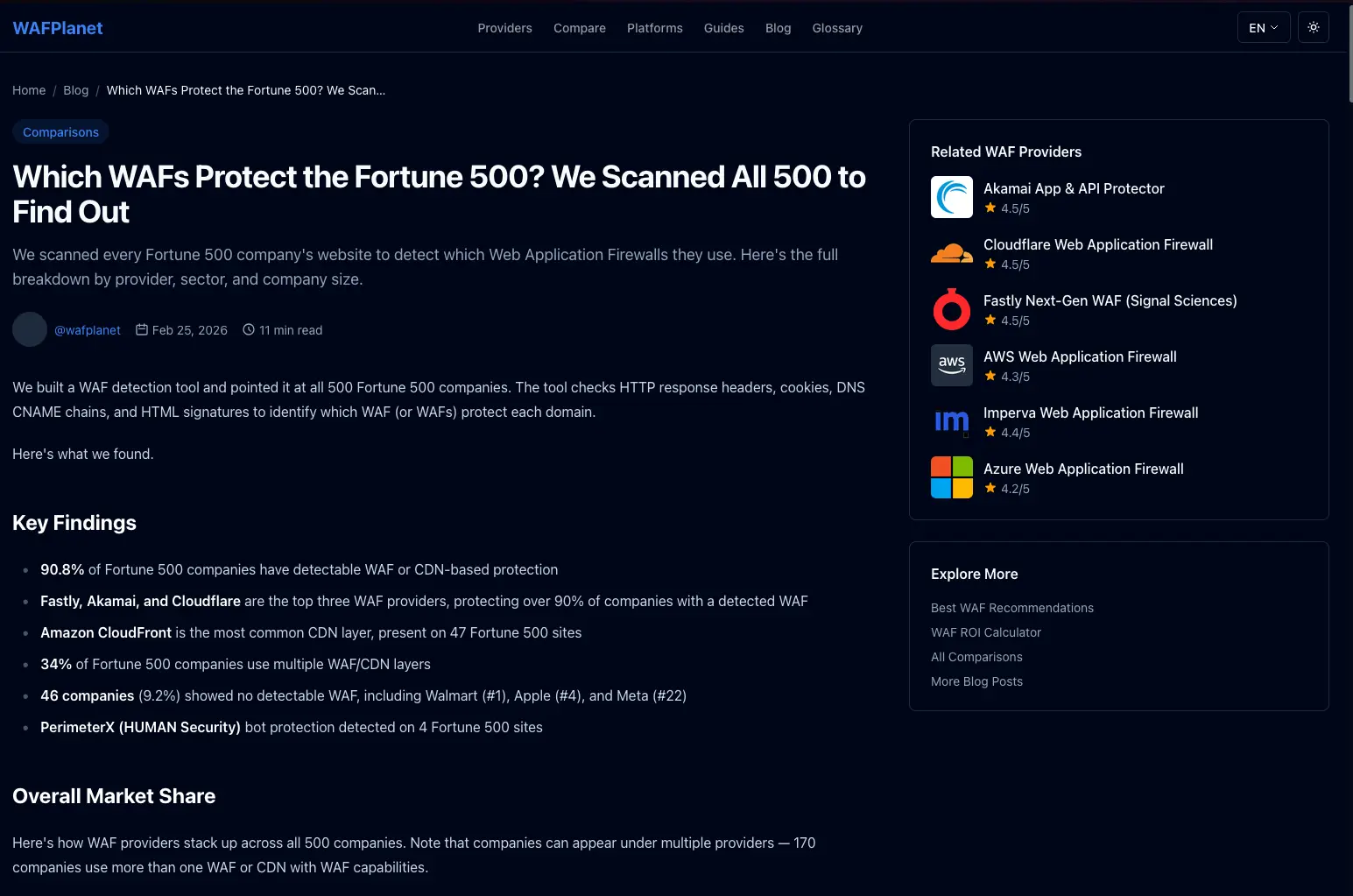 Screenshot 4 of WAFPlanet