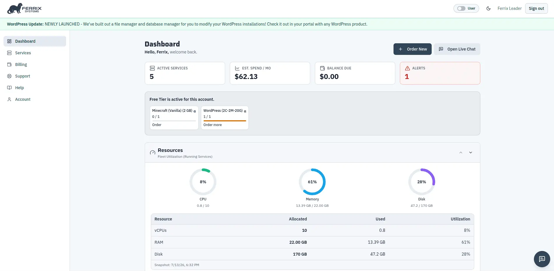 Screenshot 6 of Ferrix Systems