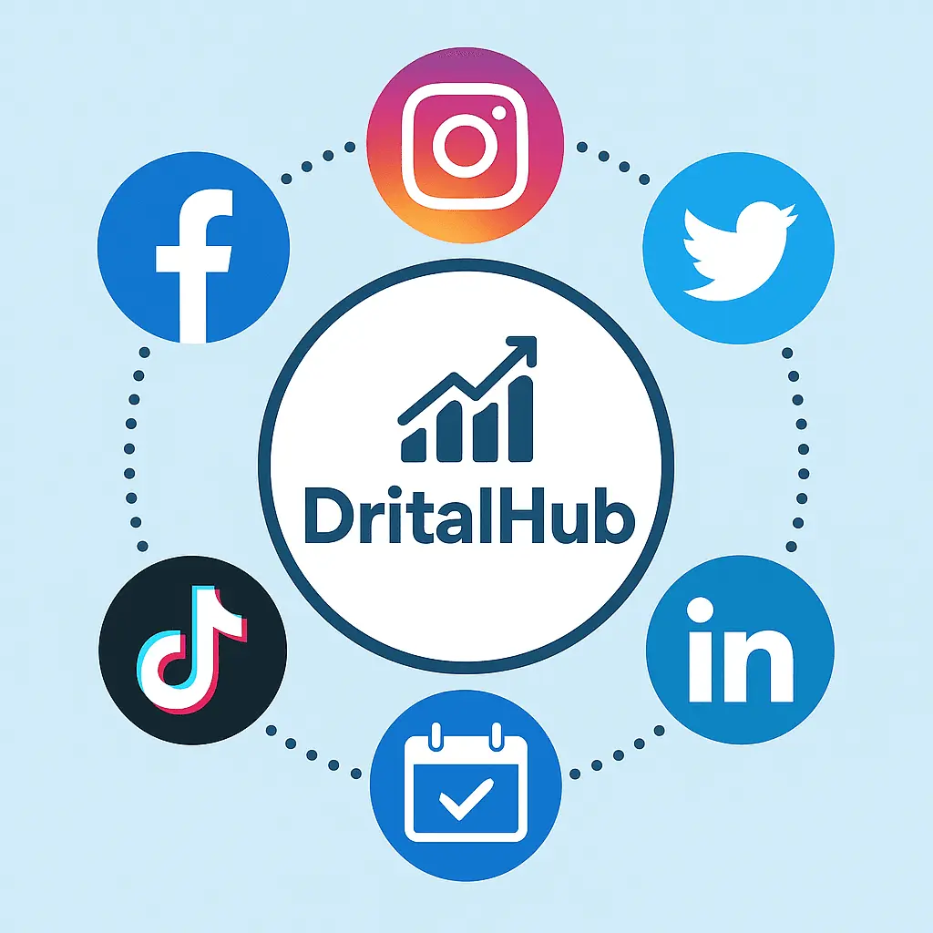Screenshot 1 of DritalHub - FREE Social Media Scheduler