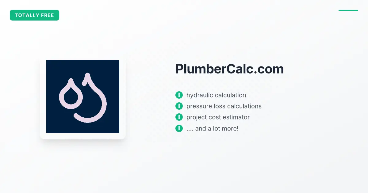 Screenshot 1 of Plumbercalc.com