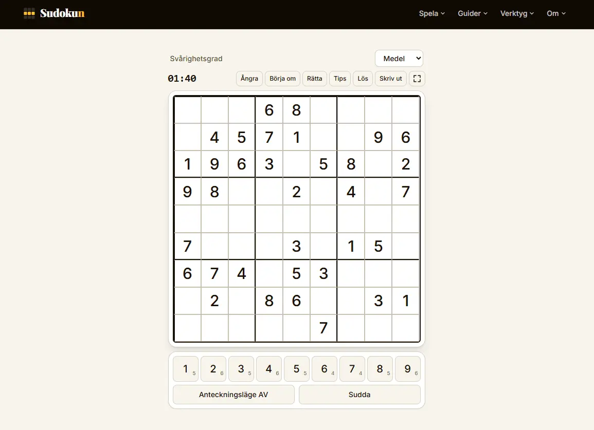 Screenshot 2 of Sudokun