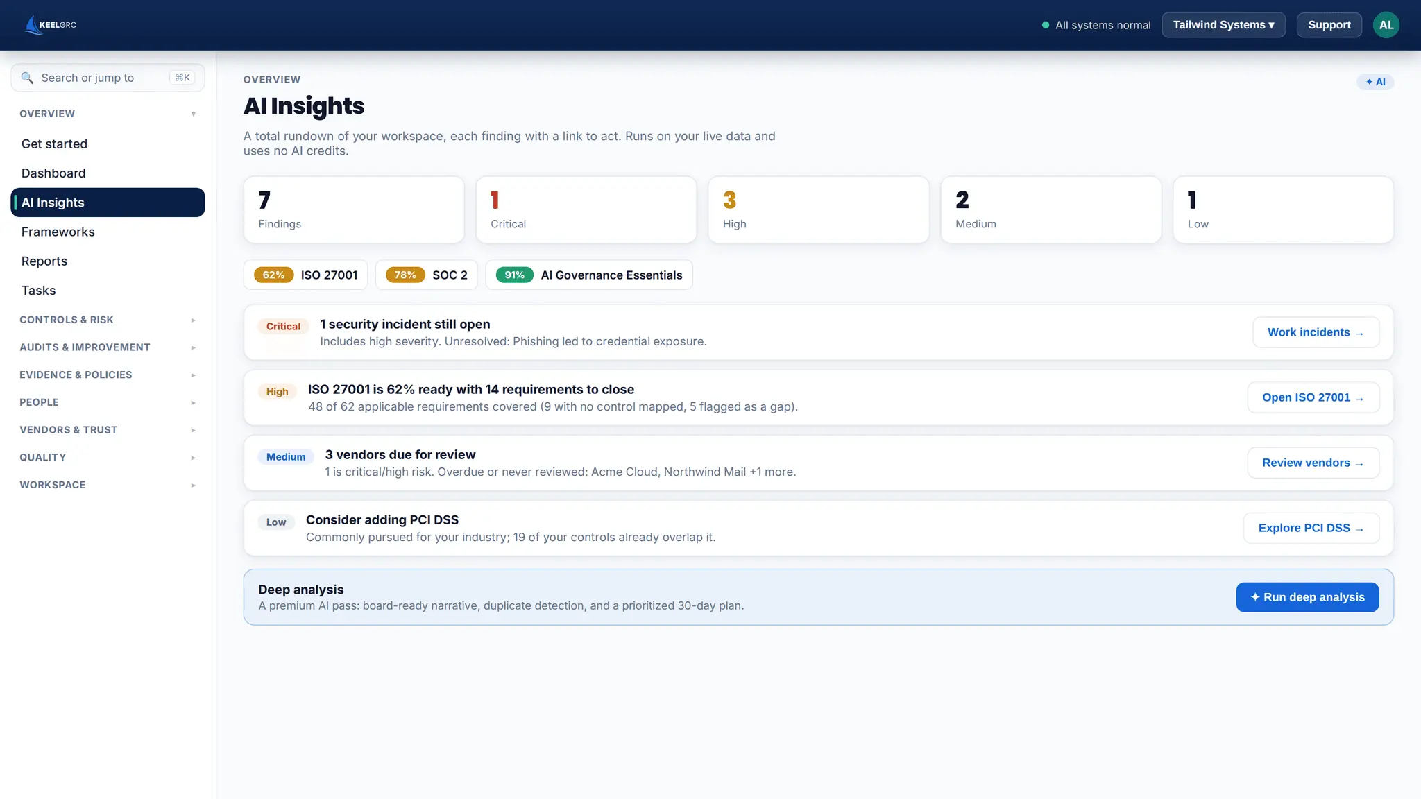 Screenshot 5 of Keel GRC