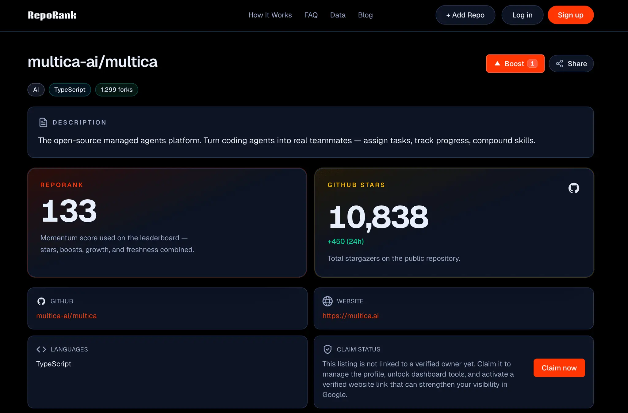Screenshot 2 of RepoRank