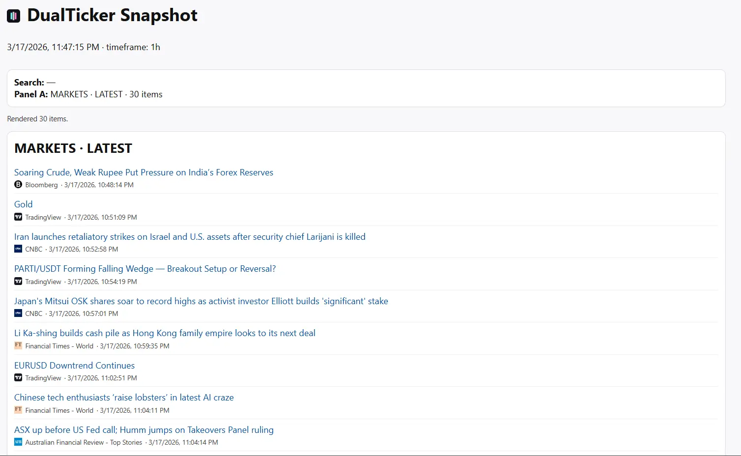 Screenshot 2 of DualTicker