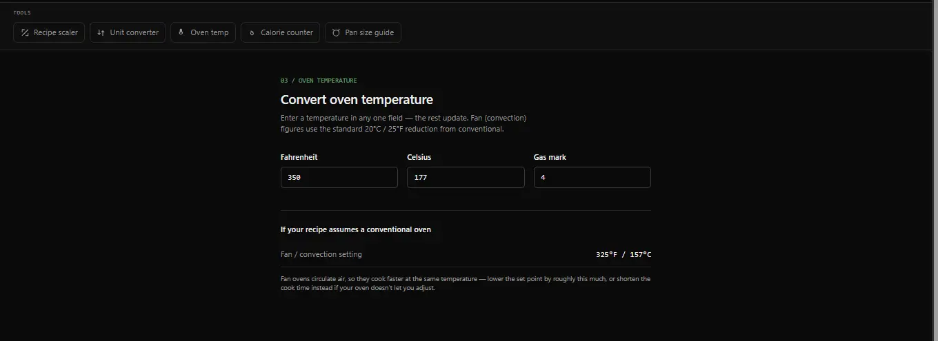 Screenshot 4 of Online Recipe Converter