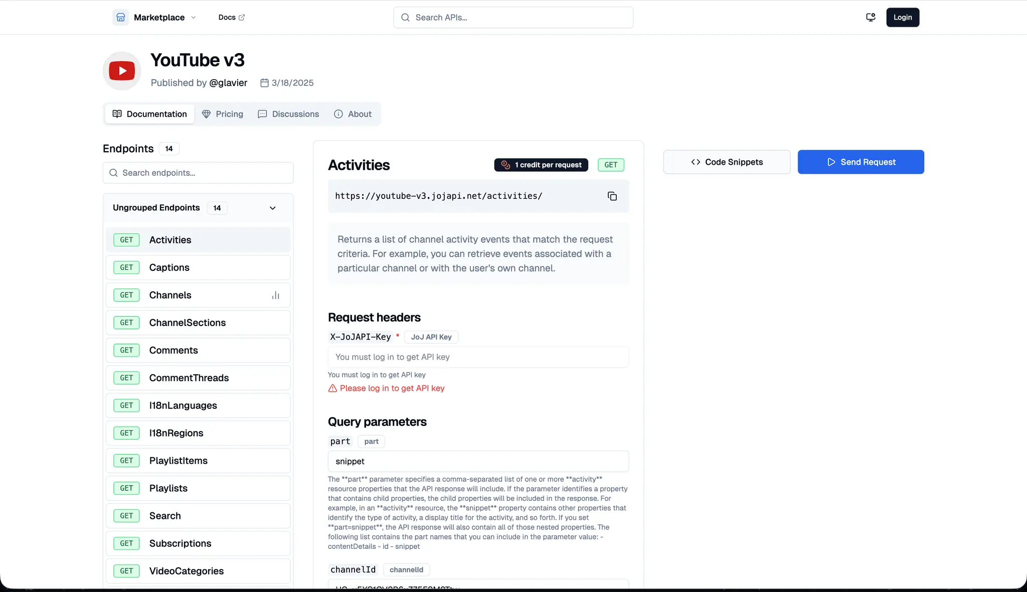 Screenshot 2 of JoJ API