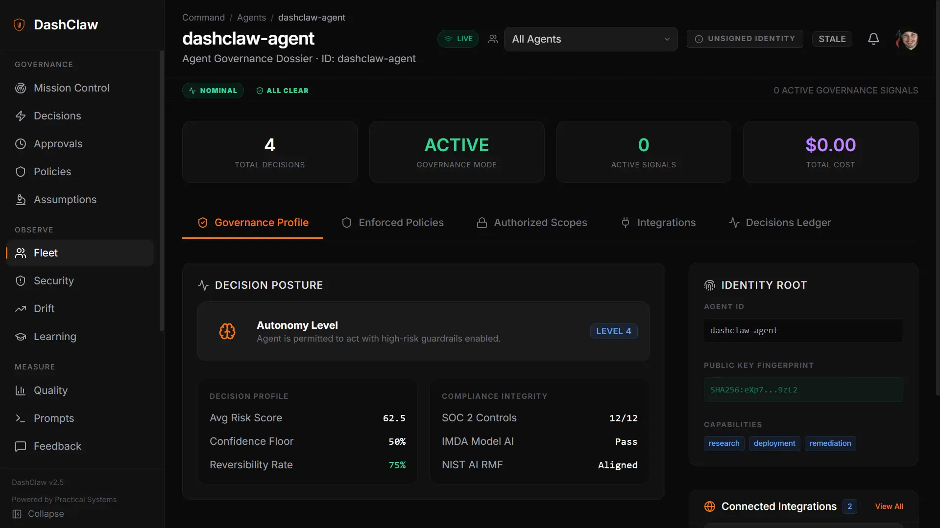 Screenshot 6 of DashClaw
