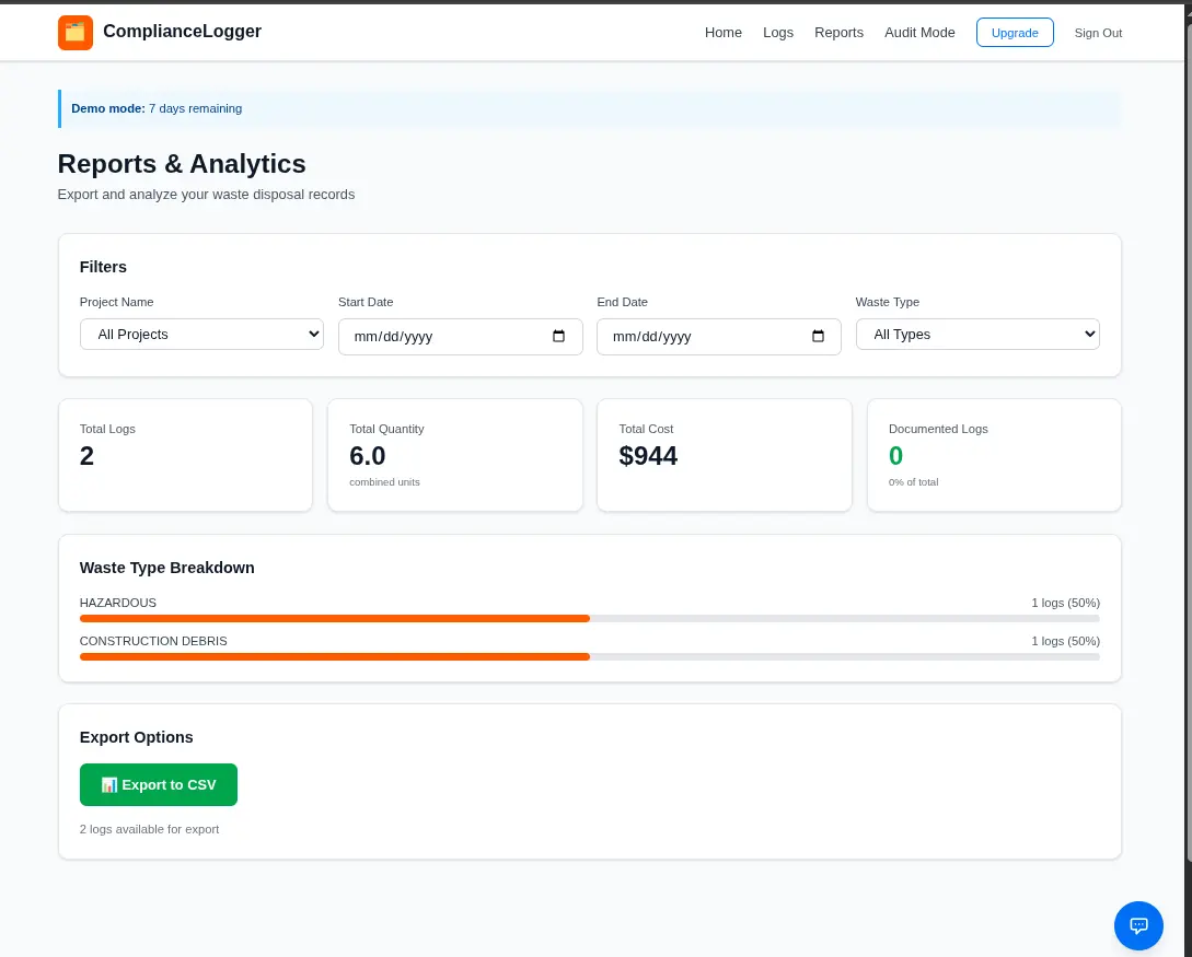 Screenshot 4 of ComplianceLogger