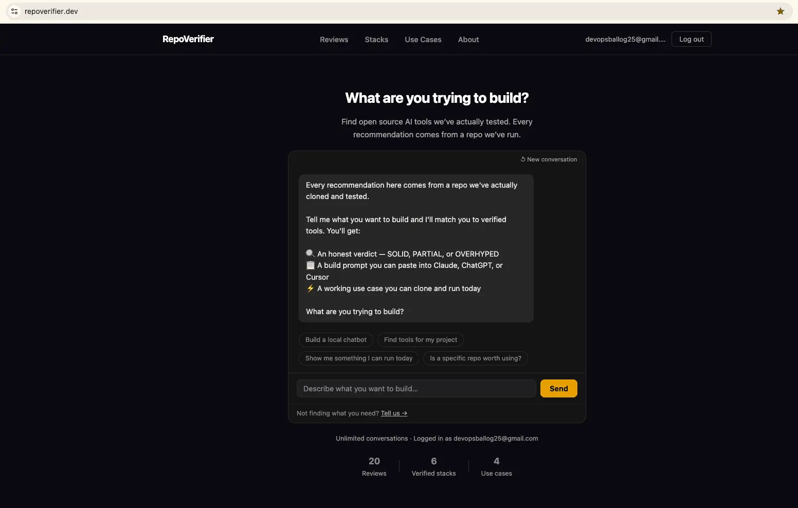 Screenshot 3 of RepoVerifier