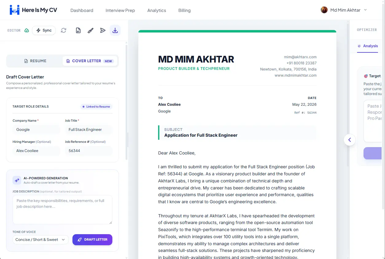Screenshot 4 of Here Is My CV