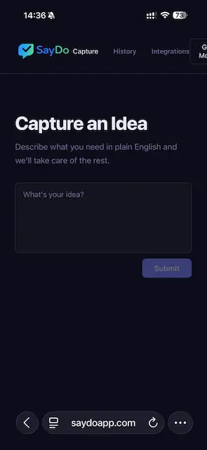 Screenshot 1 of SayDo