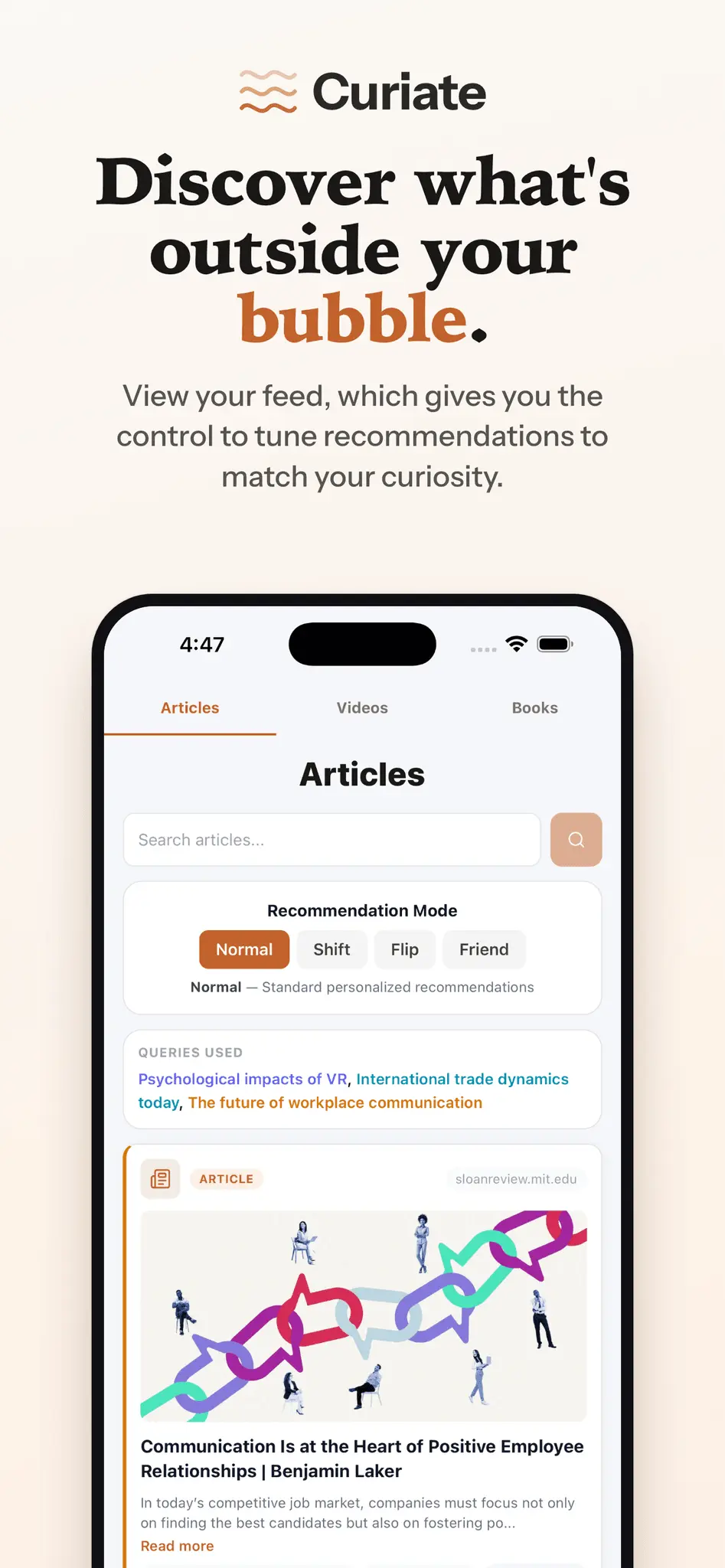 Screenshot 3 of Curiate