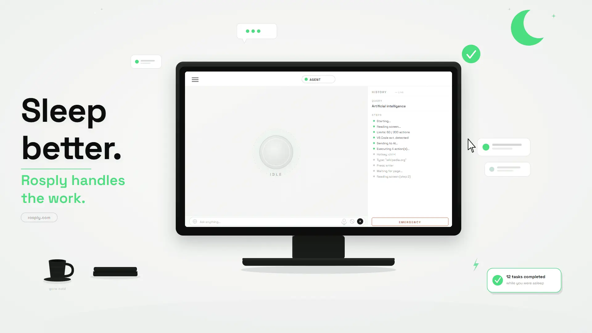 Screenshot 1 of Rosply AI Agent