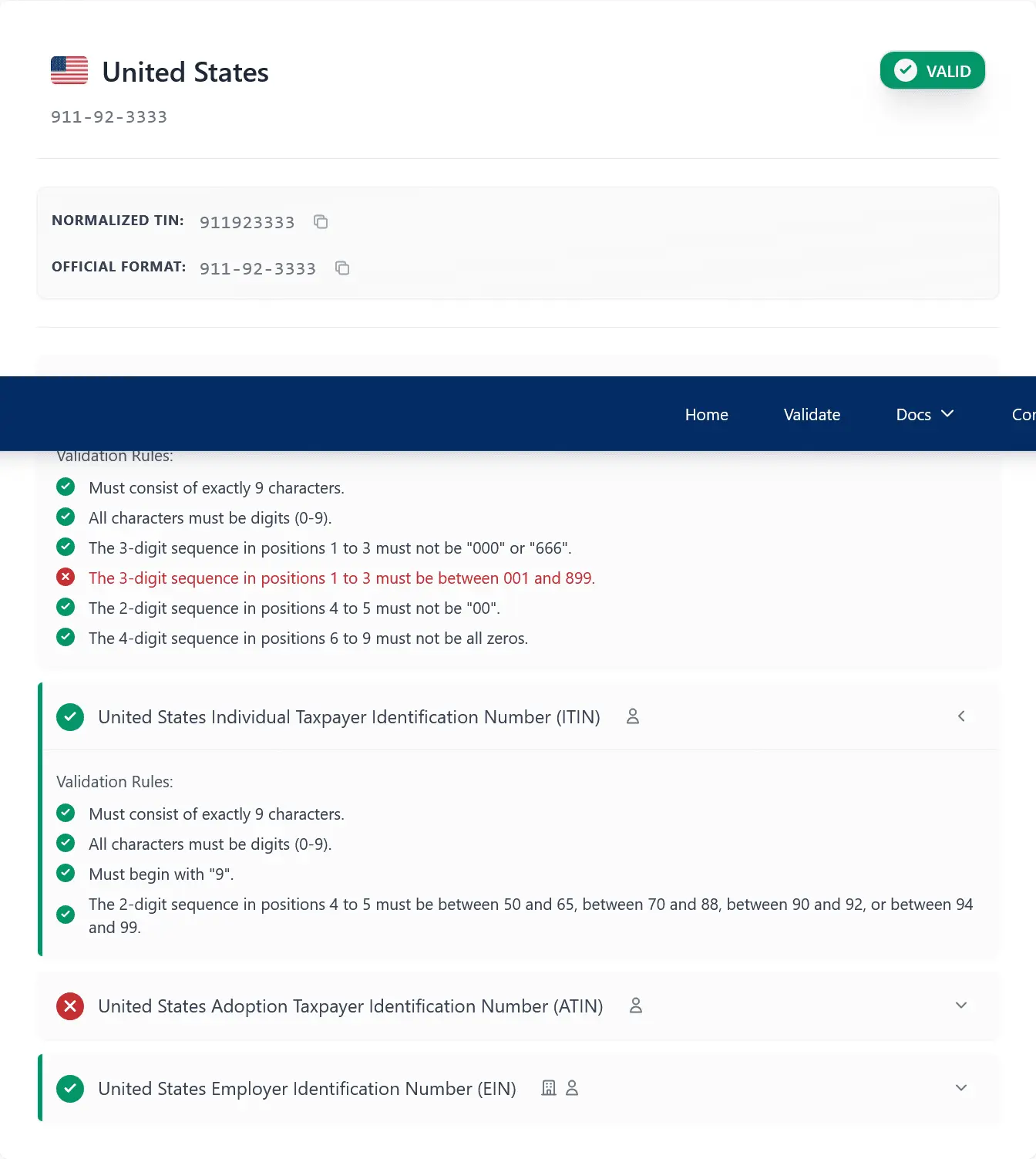 Screenshot 5 of TIN Validate