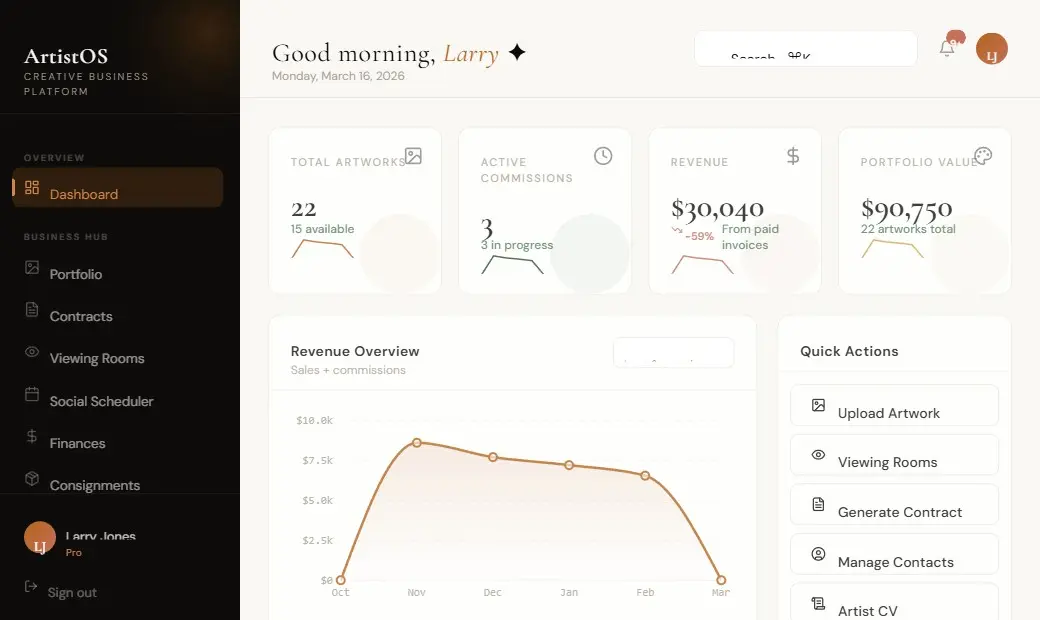 Screenshot 3 of ArtistOS