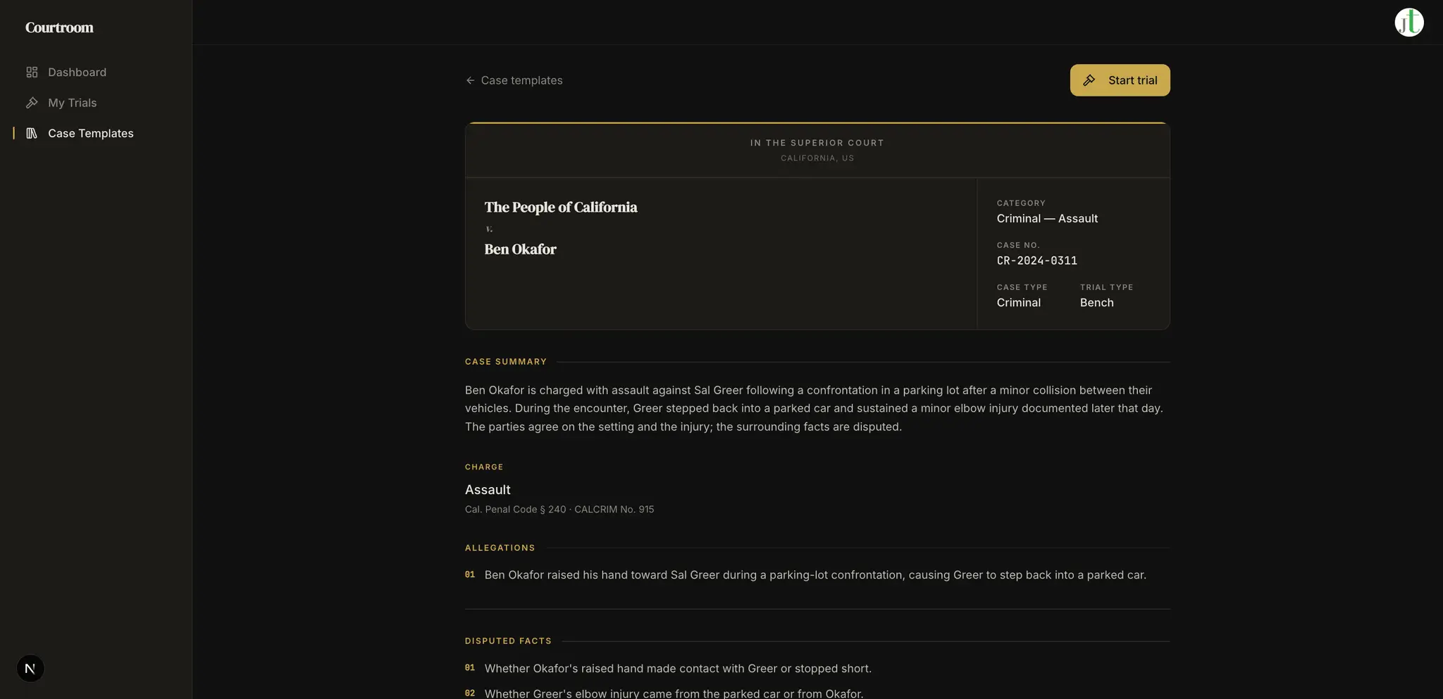 Screenshot 1 of TrialNex AI