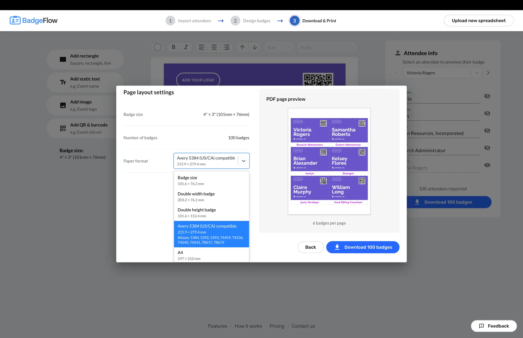 Screenshot 3 of BadgeFlow