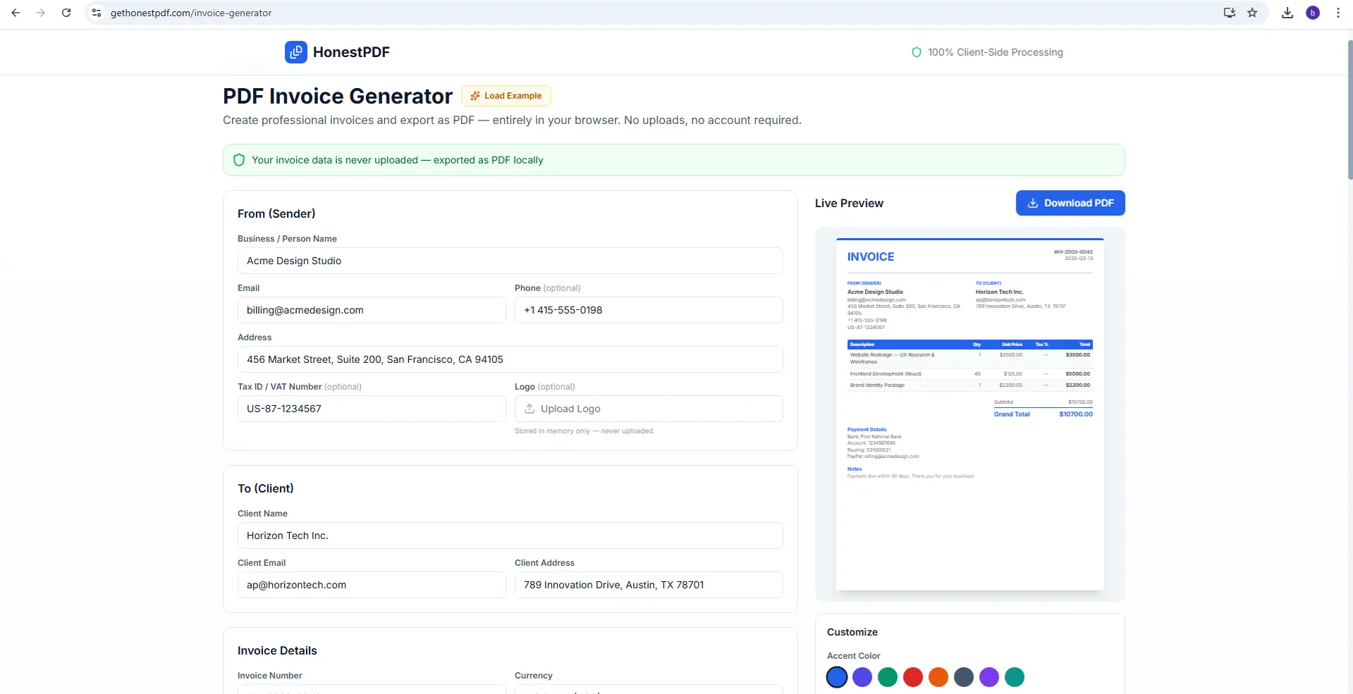 Screenshot 4 of HonestPDF