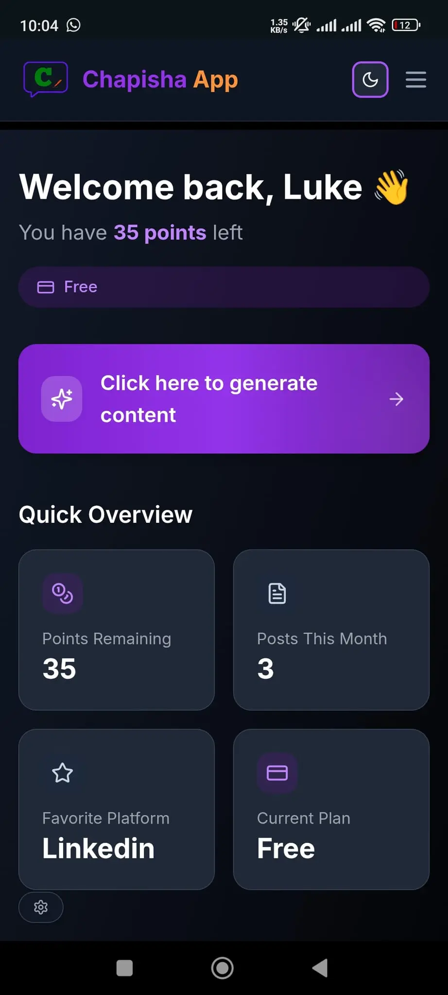 Screenshot 2 of Chapisha App