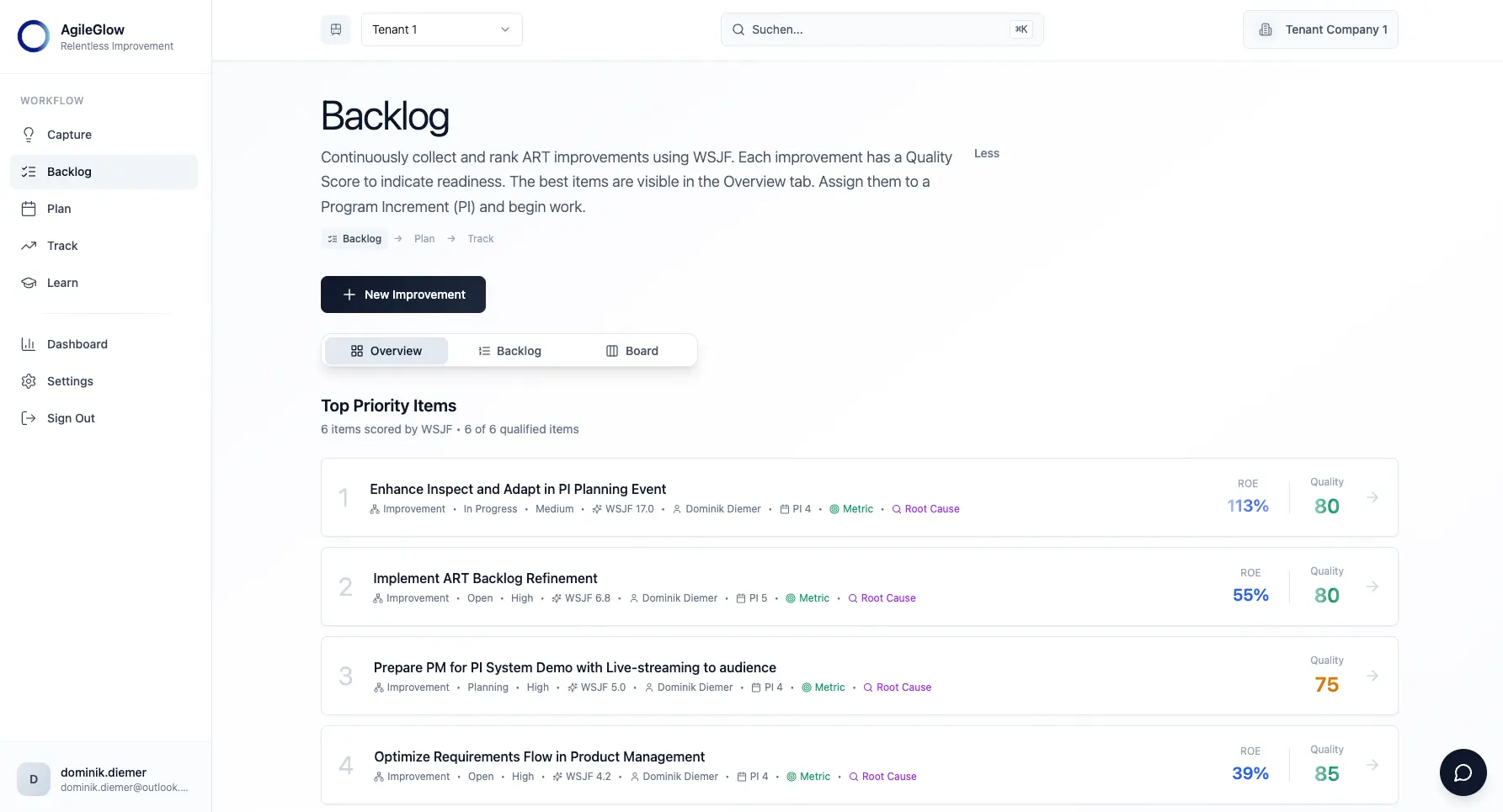 Screenshot 4 of AgileGlow.io