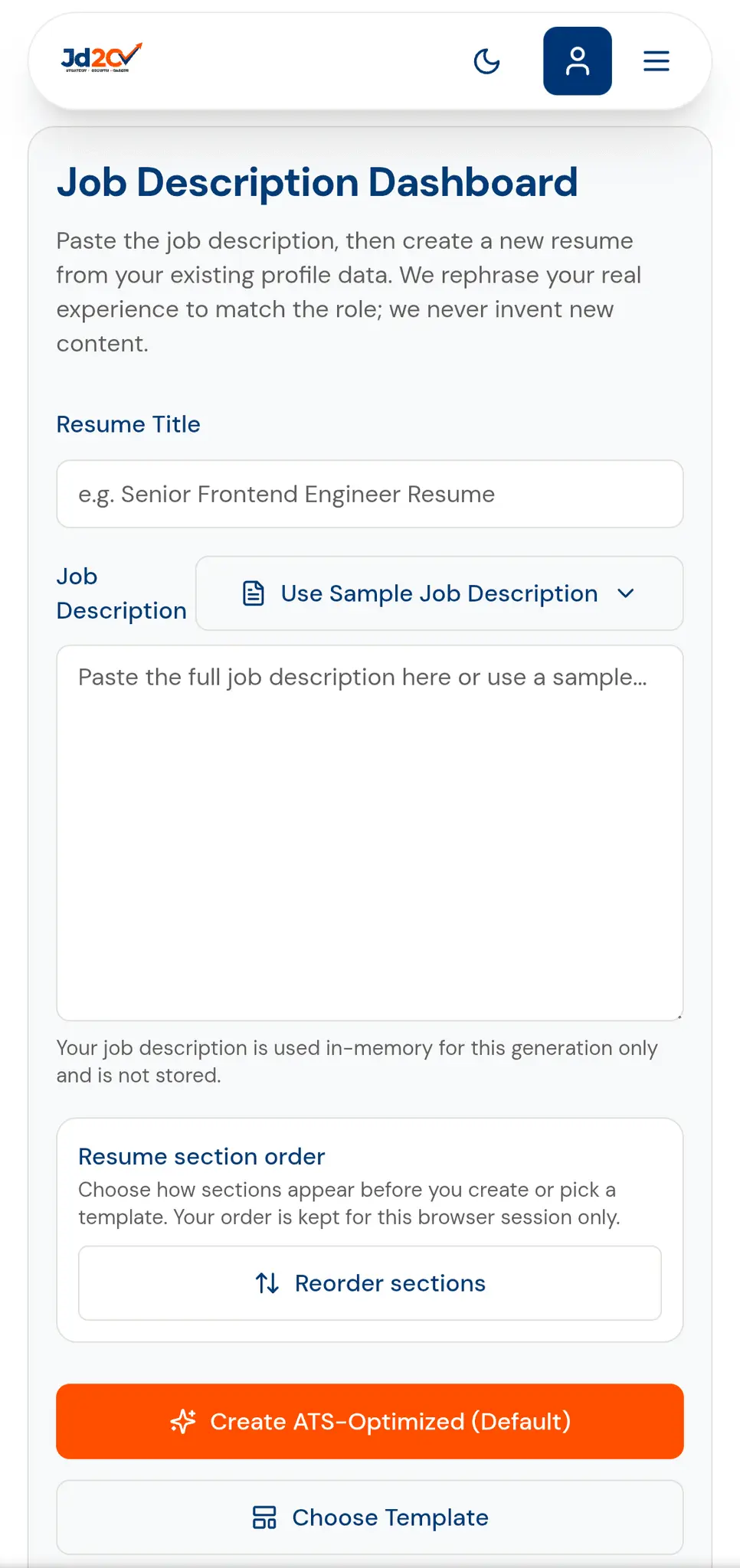Screenshot 4 of JD2CV