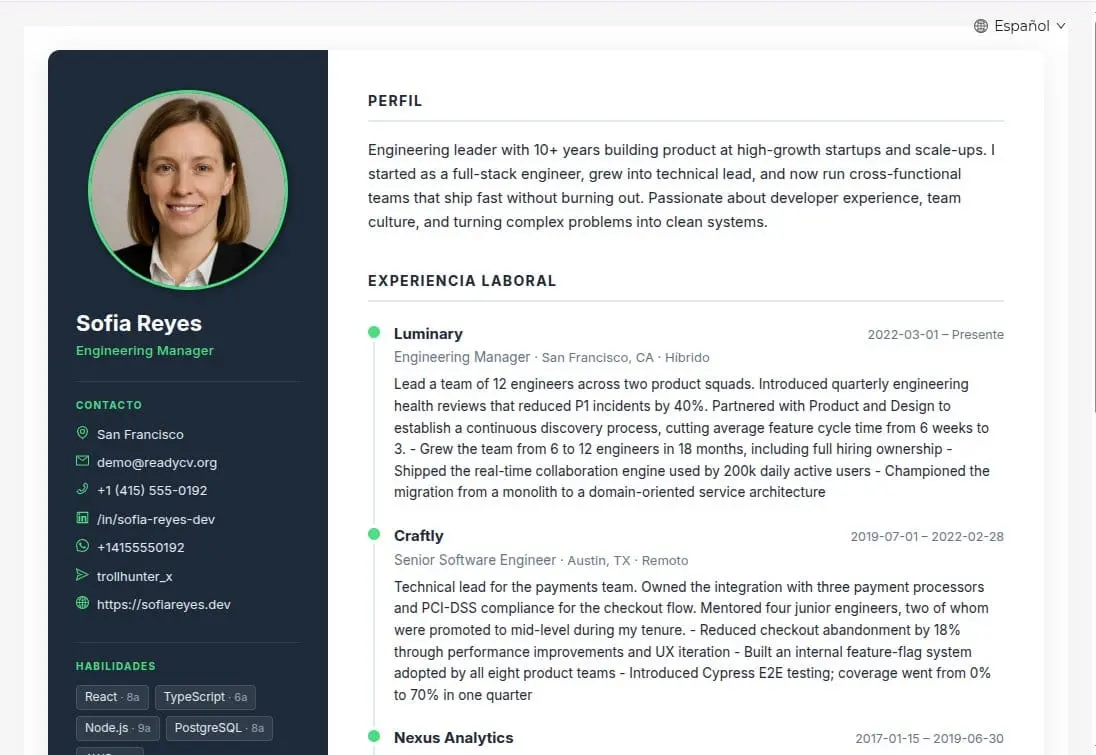 Screenshot 2 of ReadyCV
