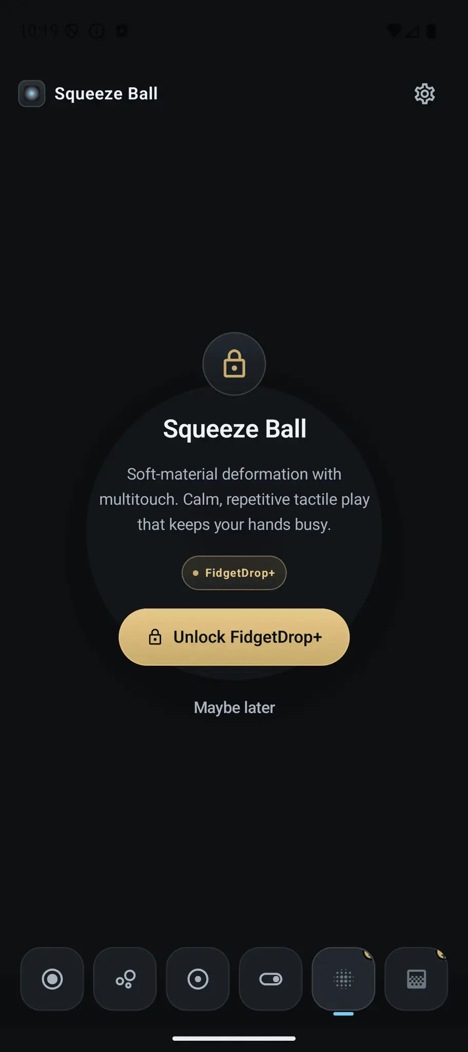 Screenshot 6 of FidgetDrop Haptic Fidget Android App