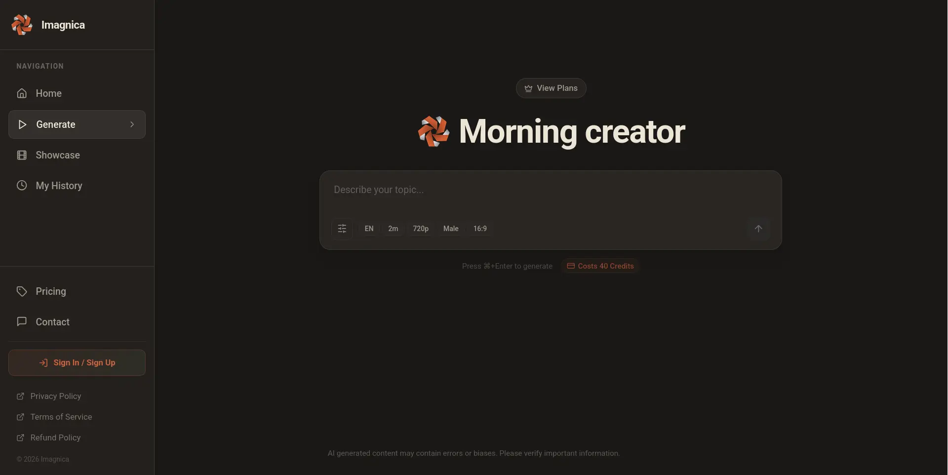 Screenshot 9 of Imagnica AI
