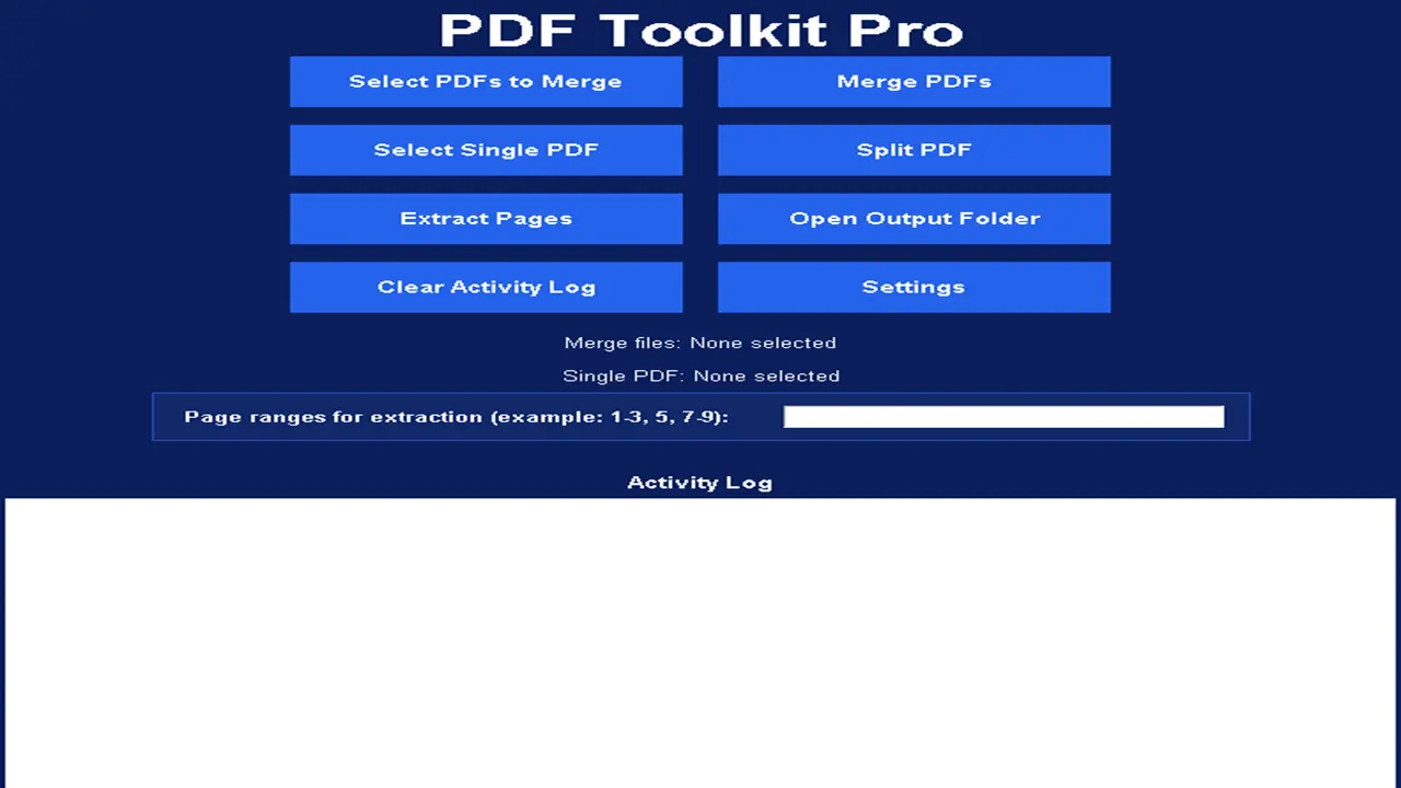 Screenshot 1 of AutoForge-PDF-Toolkit-Pro
