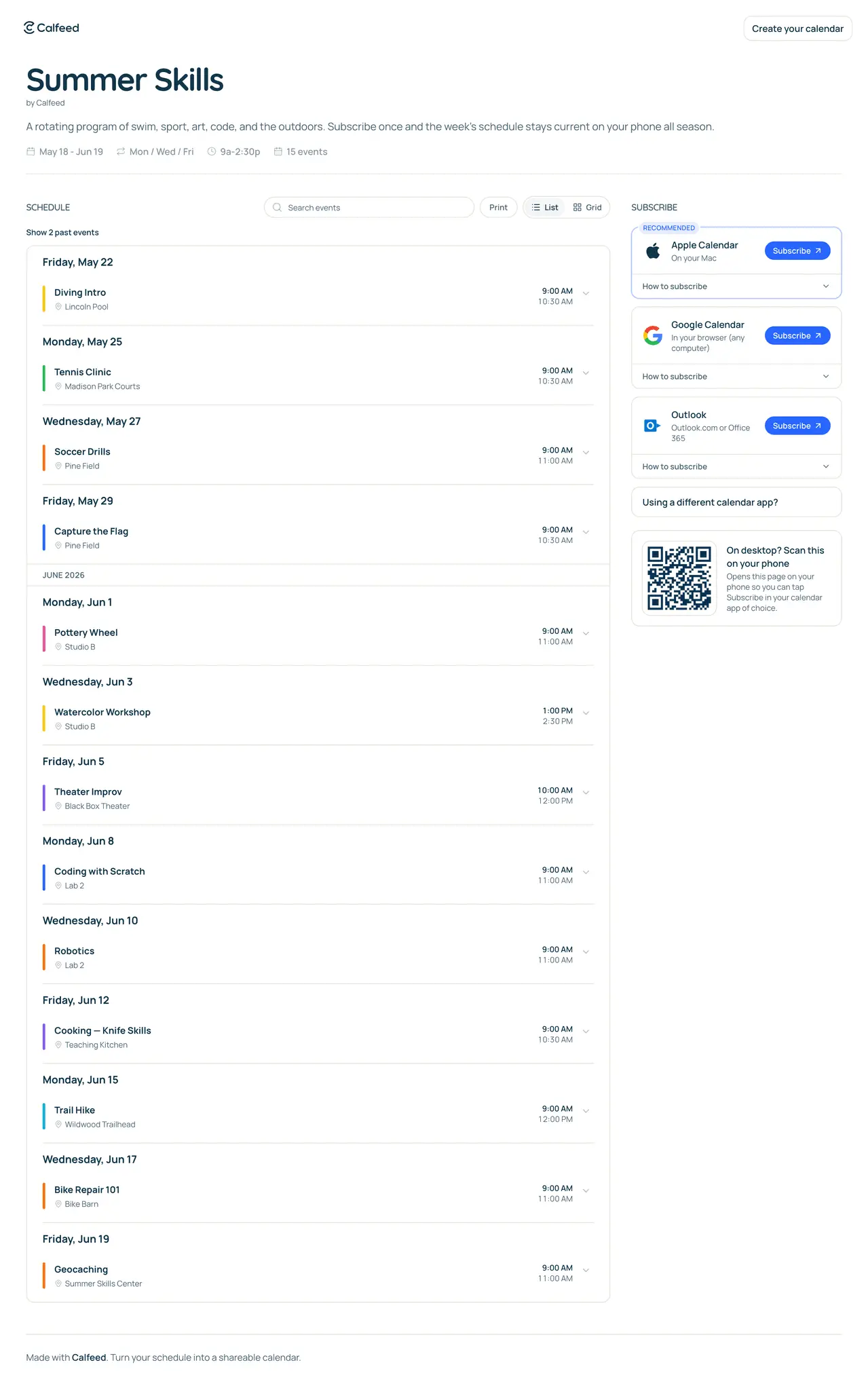 Screenshot 3 of Calfeed