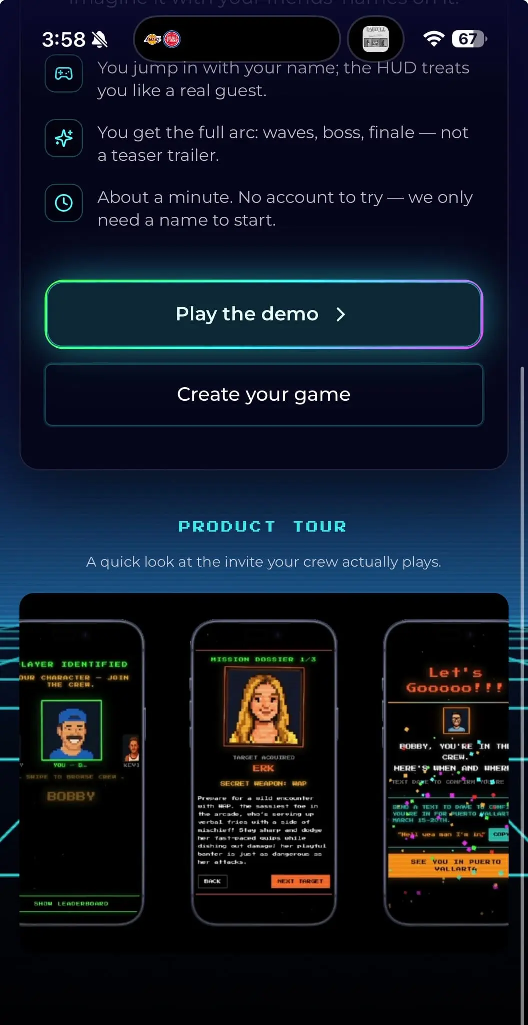 Screenshot 4 of Arcade Invite
