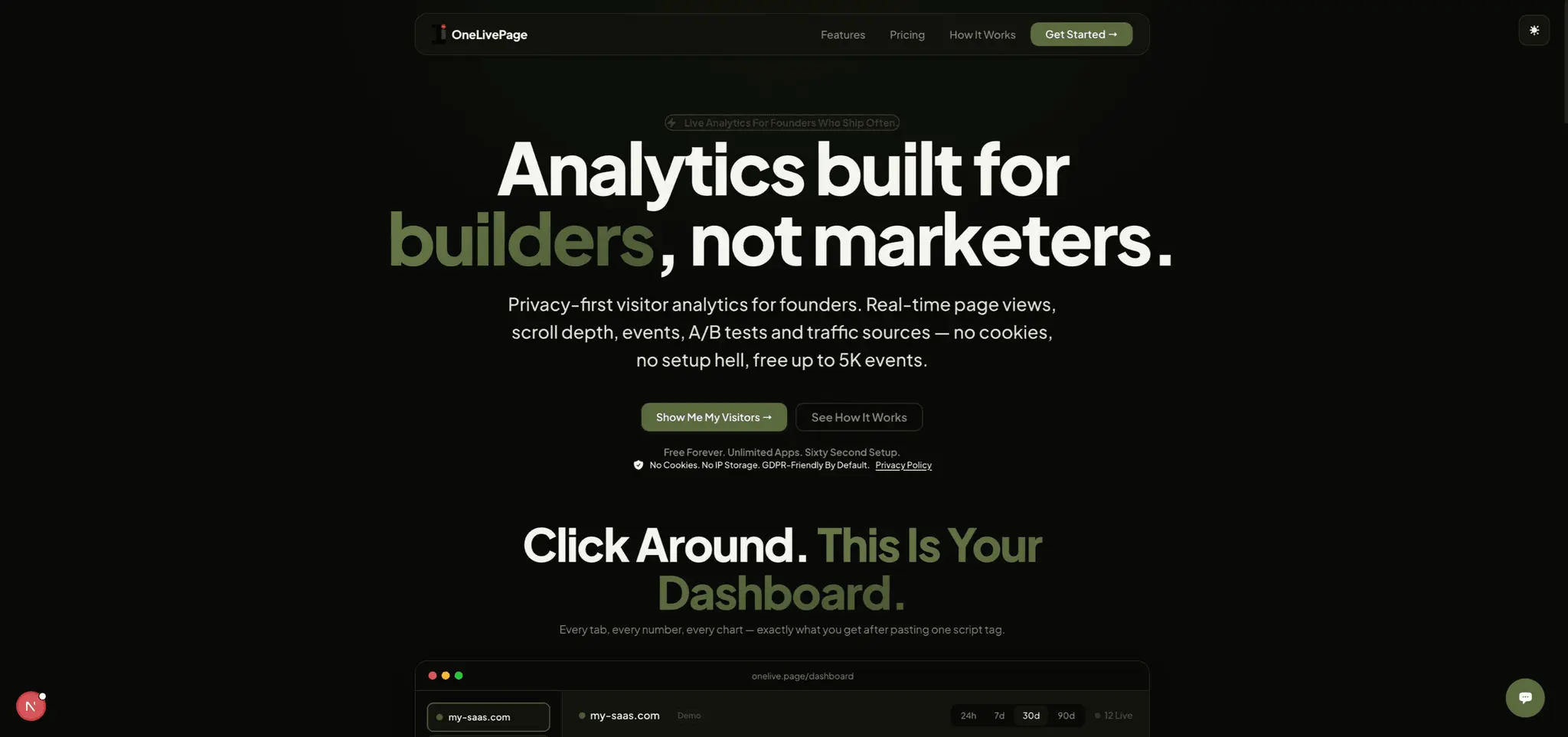 Screenshot 4 of OneLivePage