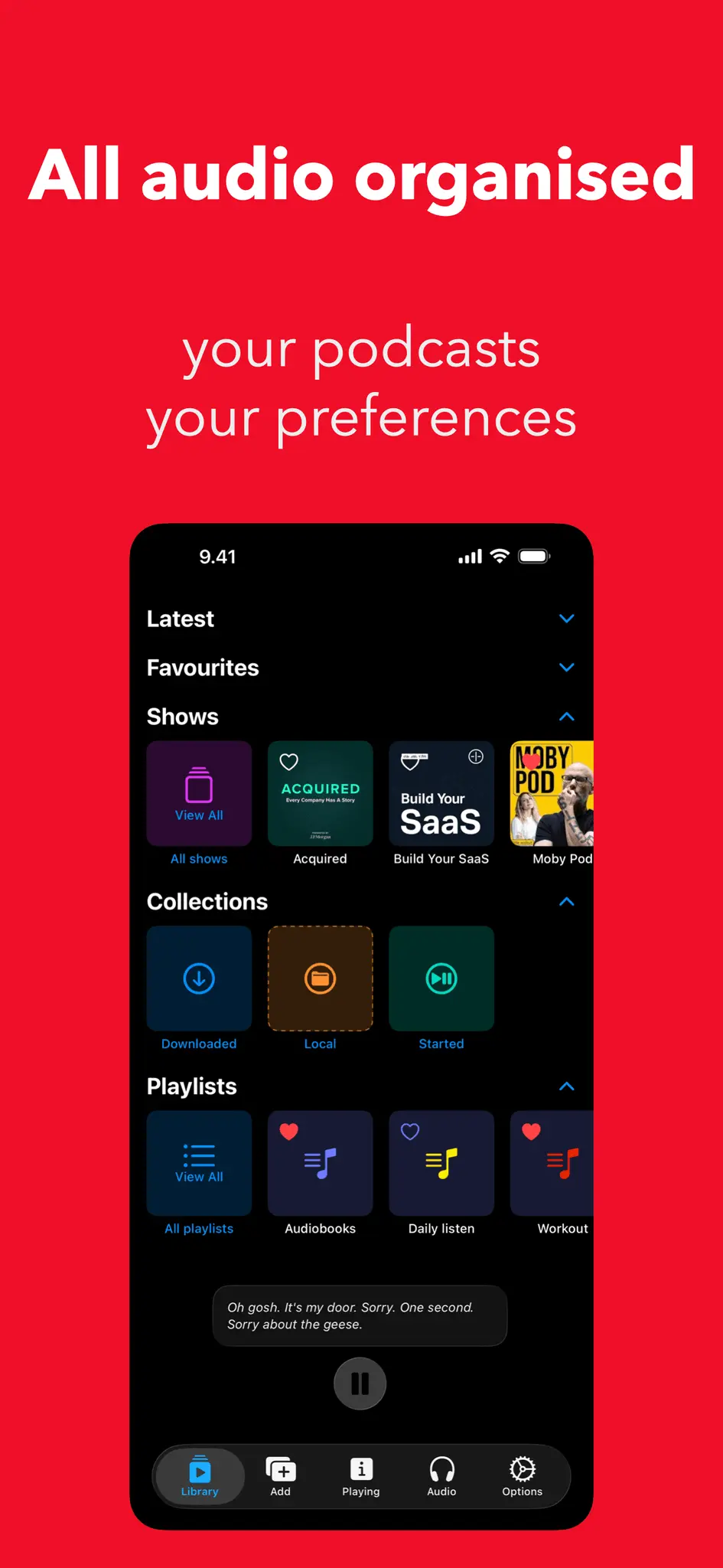 Screenshot 1 of Nuotit — Premium sound podcast player