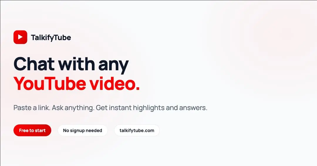 Screenshot 1 of TalkifyTube