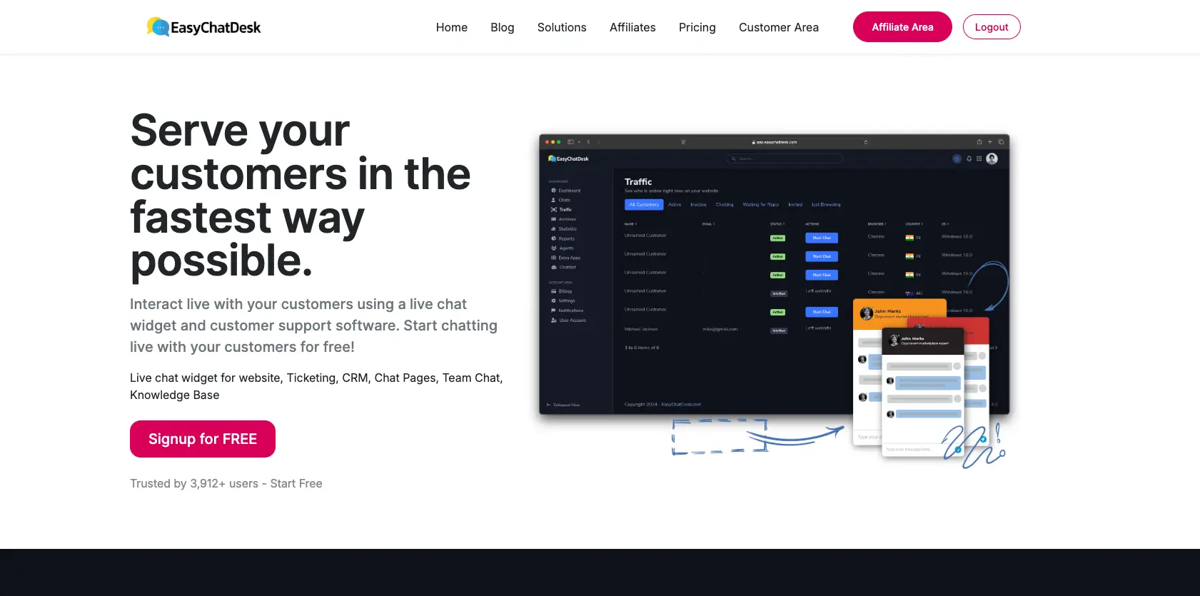 Screenshot 1 of EasyChatDesk