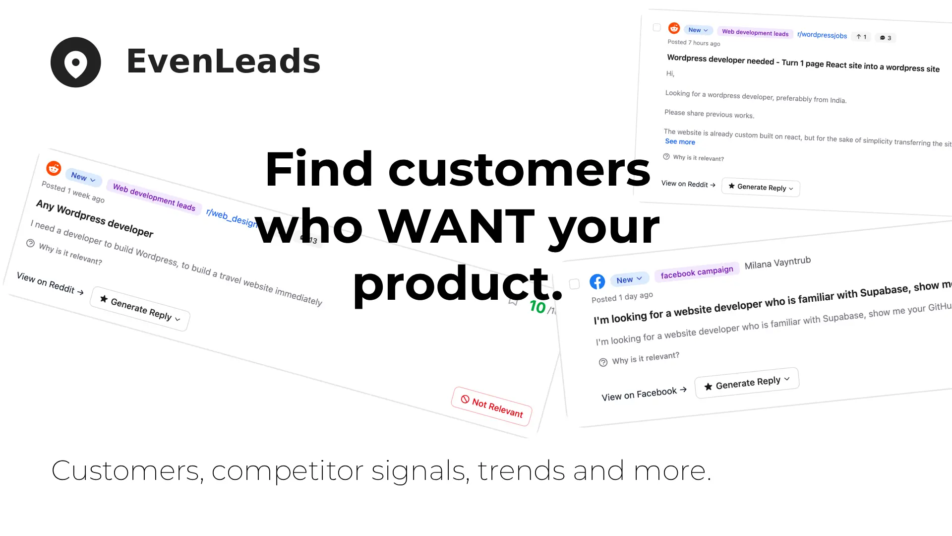 Screenshot 2 of EvenLeads - Find Clients FAST