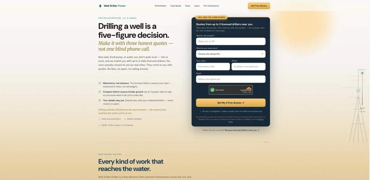 Screenshot 1 of Well Driller Finder
