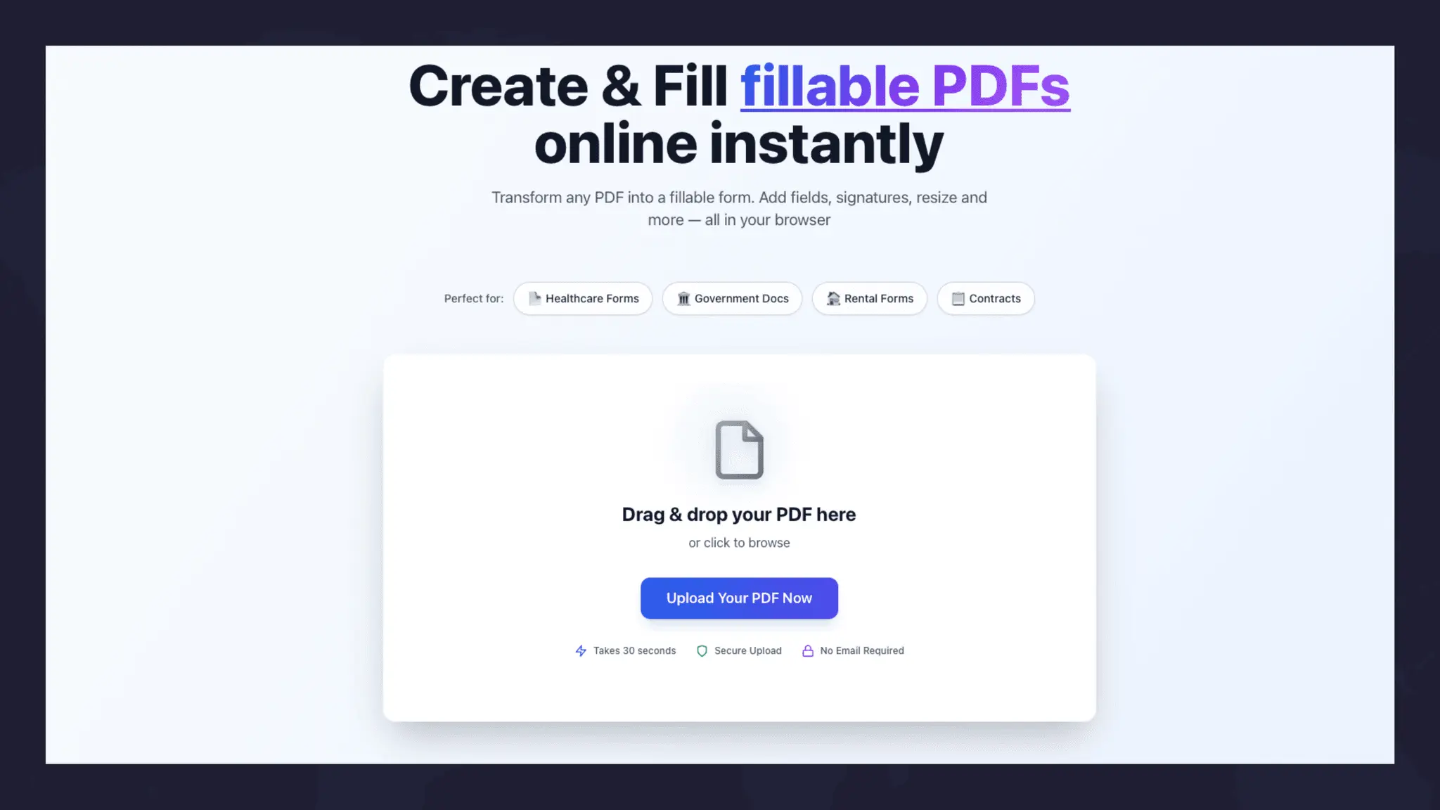Screenshot 2 of Create Fillable PDF Online